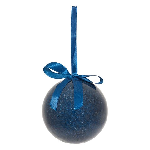 Kerstbal D7,5cm blauw
