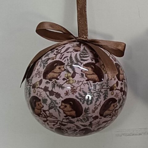 Kerstbal D7,5cm met egels