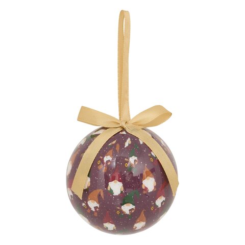 Kerstbal D7,5cm met kabouter