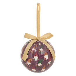 Kerstbal D7,5cm met kabouter