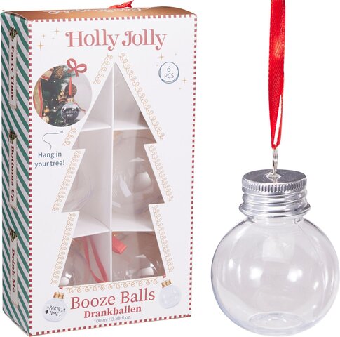 Kerstbal shot 100ml 6stuks