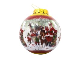 Kerstbal XL 30cm 12LED elf