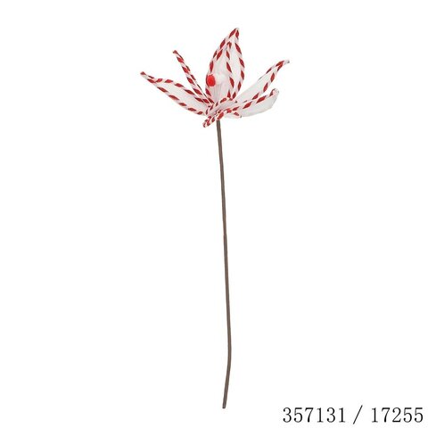 Kerstbloem op stok 22x55cm