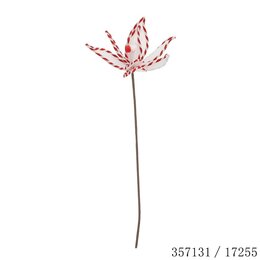 Kerstbloem op stok 22x55cm