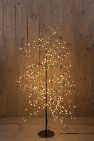 Kerstboom 1000Led H150cm zwart classic warm