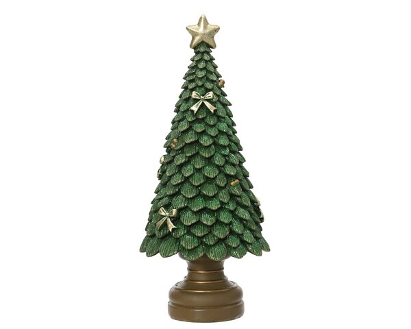 Kerstboom 10x10x23cm keramiek