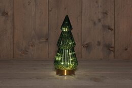 Kerstboom 10x23cm 10Led groen