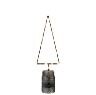 Kerstboom 10x35cm met Led zwart