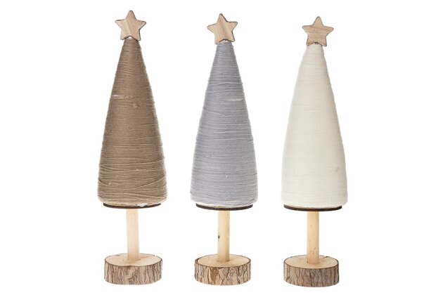 Kerstboom 10x42cm 3ass