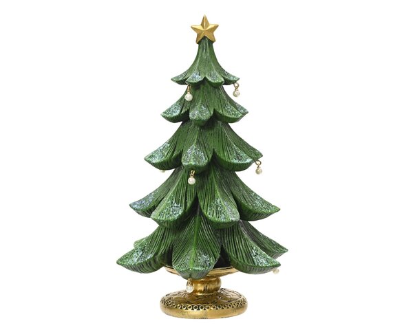 Kerstboom 13x15x24cm keramiek