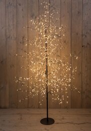Kerstboom 1500Led H180cm zwart classic warm