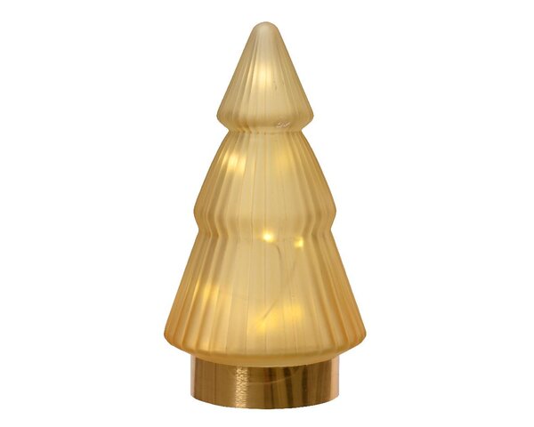 Kerstboom 15L 10x19cm goud