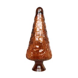 Kerstboom 32x32x85cm glas bruin