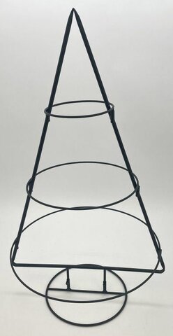 Kerstboom 37x35x83cm metaal zwart