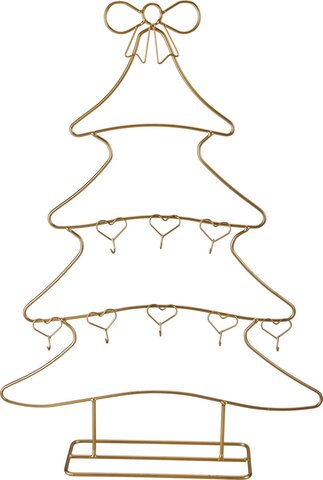 Kerstboom 45x10x64cm metaal goud