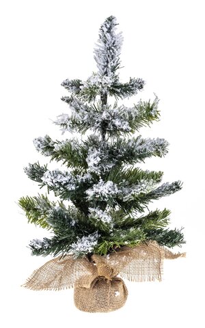 Kerstboom Blooming H50cm met sneeuw