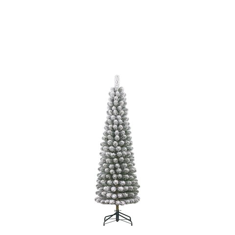 Kerstboom Charlton Pilar D48xH155cm frosted groen