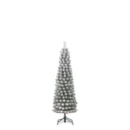 Kerstboom Charlton Pilar D48xH155cm frosted groen