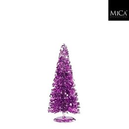 Kerstboom D11xH30cm tinsel lila
