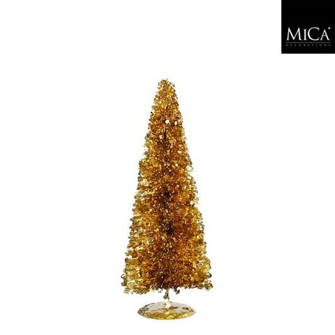 Kerstboom D15xH40cm tinsel goud