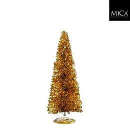 Kerstboom D15xH40cm tinsel goud