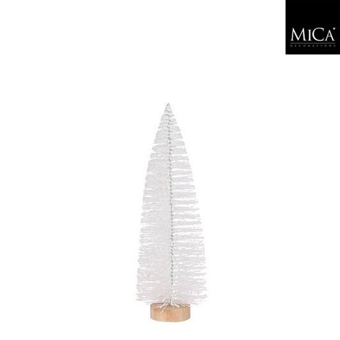 Kerstboom deco D10xH32cm wit