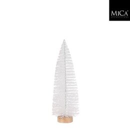 Kerstboom deco D10xH32cm wit