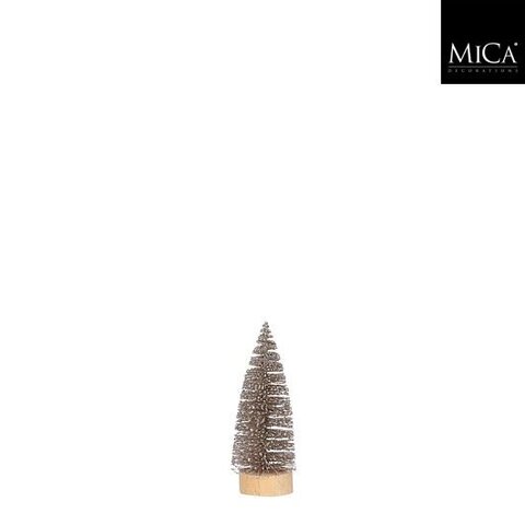Kerstboom deco D6xH15cm champagne
