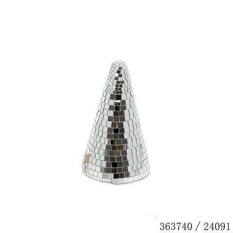 Kerstboom Disco H17,5cm zilver