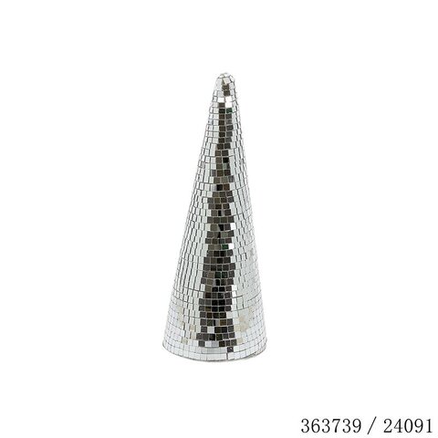 Kerstboom Disco H32cm zilver