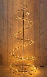 Kerstboom H210cm swirl cluster 960Led classic warm