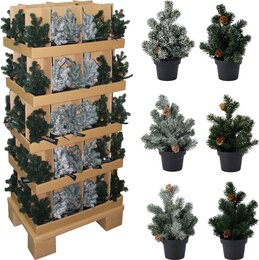 Kerstboom H23cm 6ass