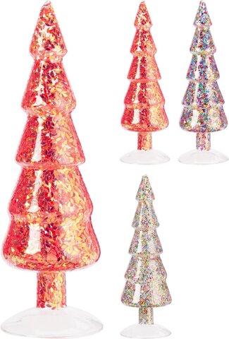 Kerstboom H25cm confetti 3ass