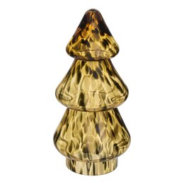 Kerstboom H30cm glas Luipaard