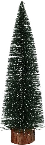 Kerstboom H35cm groen met sneeuw
