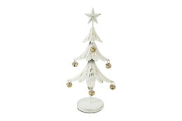 Kerstboom Katja 15x9x32cm wit
