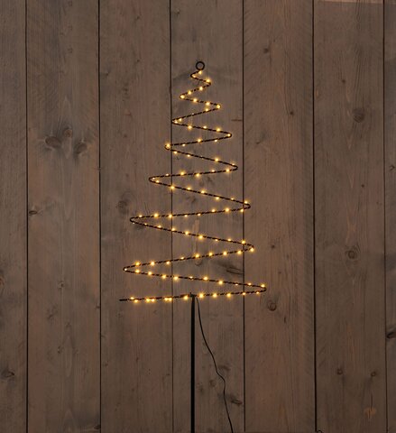Kerstboom koperdraad D33xH103cm 88Led classic