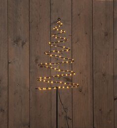 Kerstboom koperdraad D33xH103cm 88Led classic