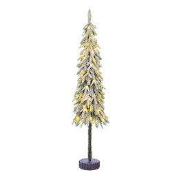 Kerstboom Lodge D60xH215cm 120Led frosted groen