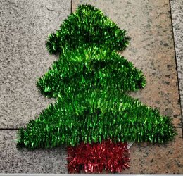Kerstboom Tinsel 26x34cm