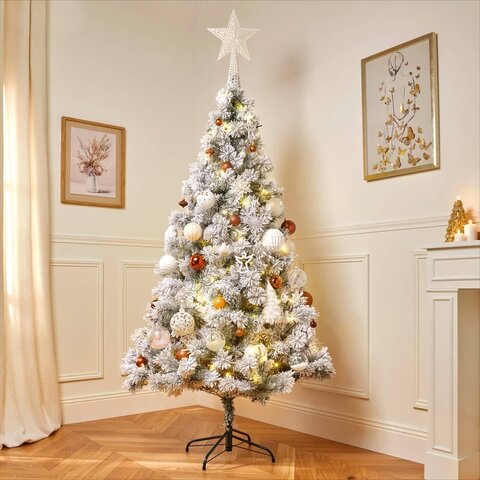 Kerstboom Windy Peak 180cm met sneeuw - afbeelding 3