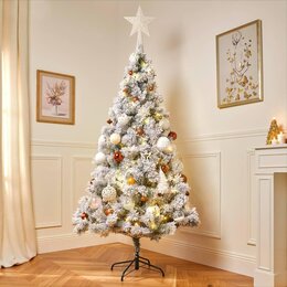 Kerstboom Windy Peak 180cm met sneeuw - afbeelding 3