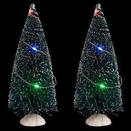 Kerstboom x 2 -15cm  multi color