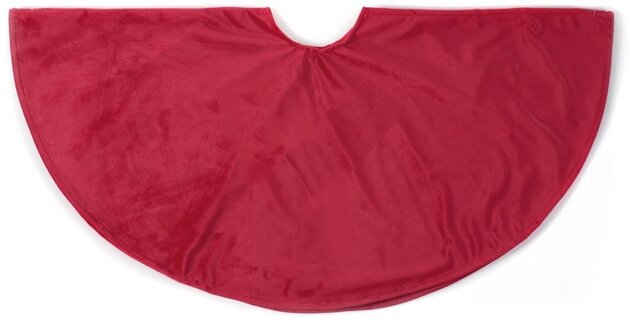 Kerstboomrok D120cm fluweel rood