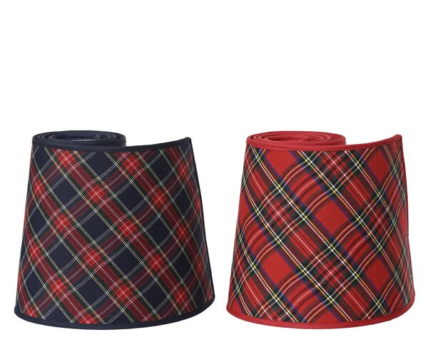 Kerstboomrok D50xH20cm 2ass schotse