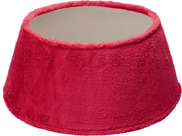 Kerstboomrok D55cm fluweel rood