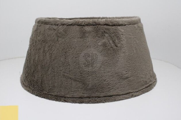 Kerstboomrok D55cm fluweel taupe - afbeelding 2