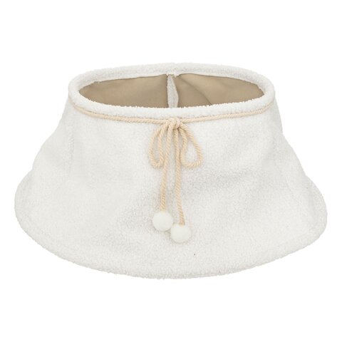 Kerstboomrok D56cm bouclette wit