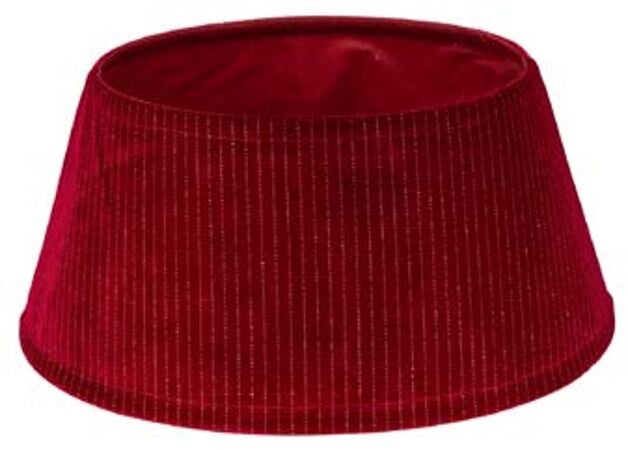 kerstboomrok rood velours