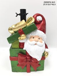 Kerstboomvoet cadeau groen 28x24x42cm